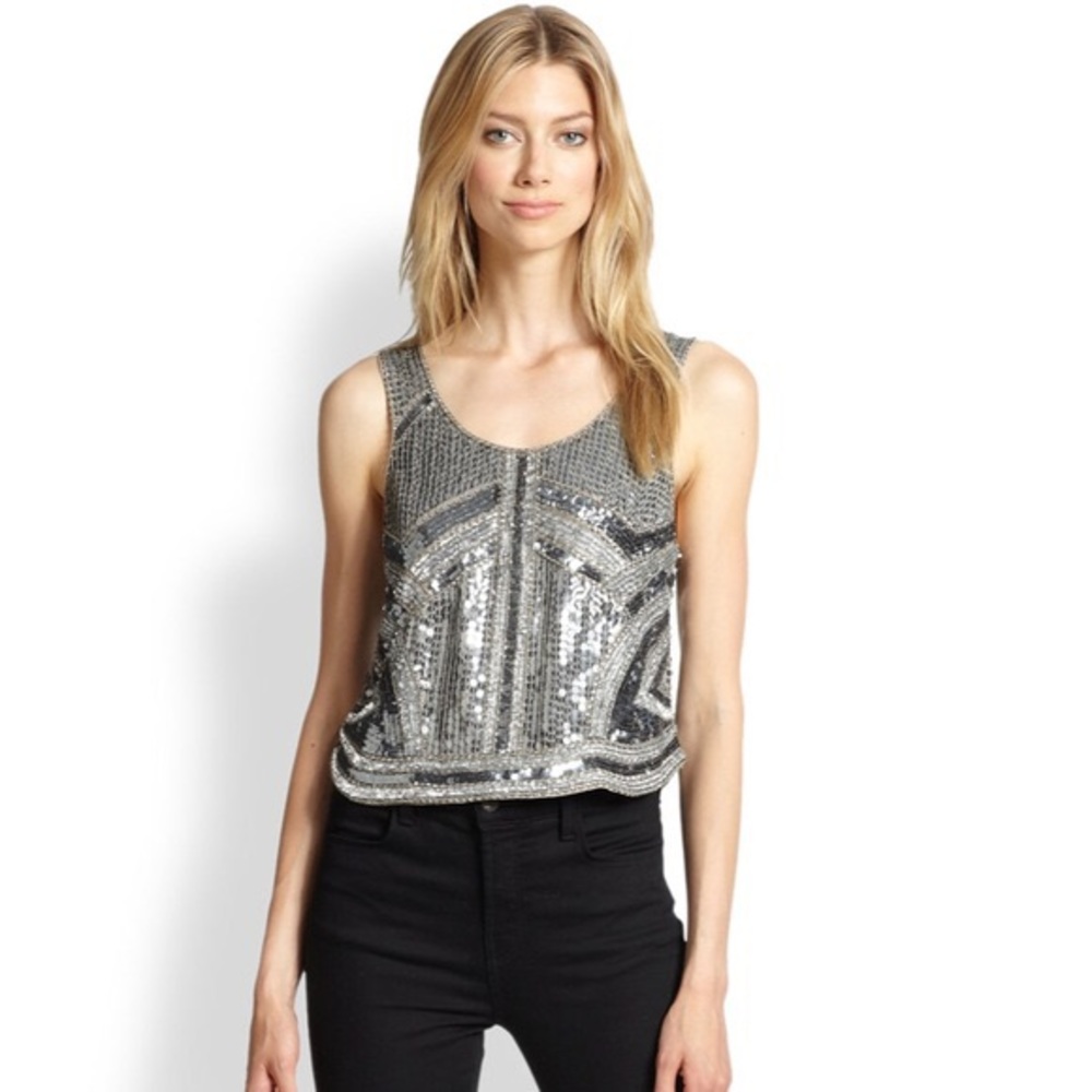 🍾HP🍾Parker Sequin Crop Top